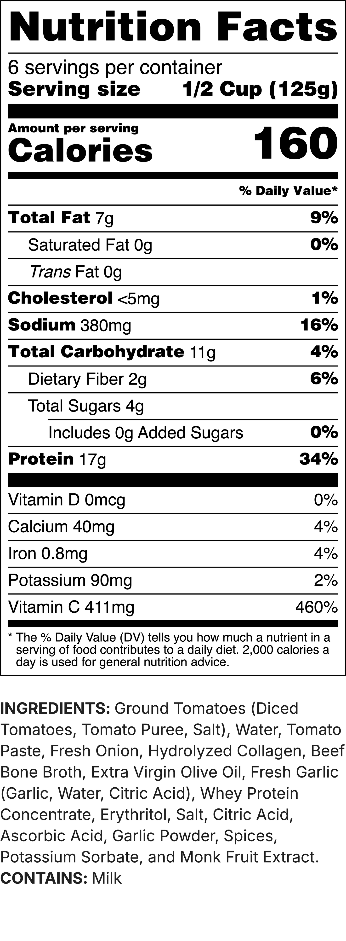 Macho Protein Marinara Sauce